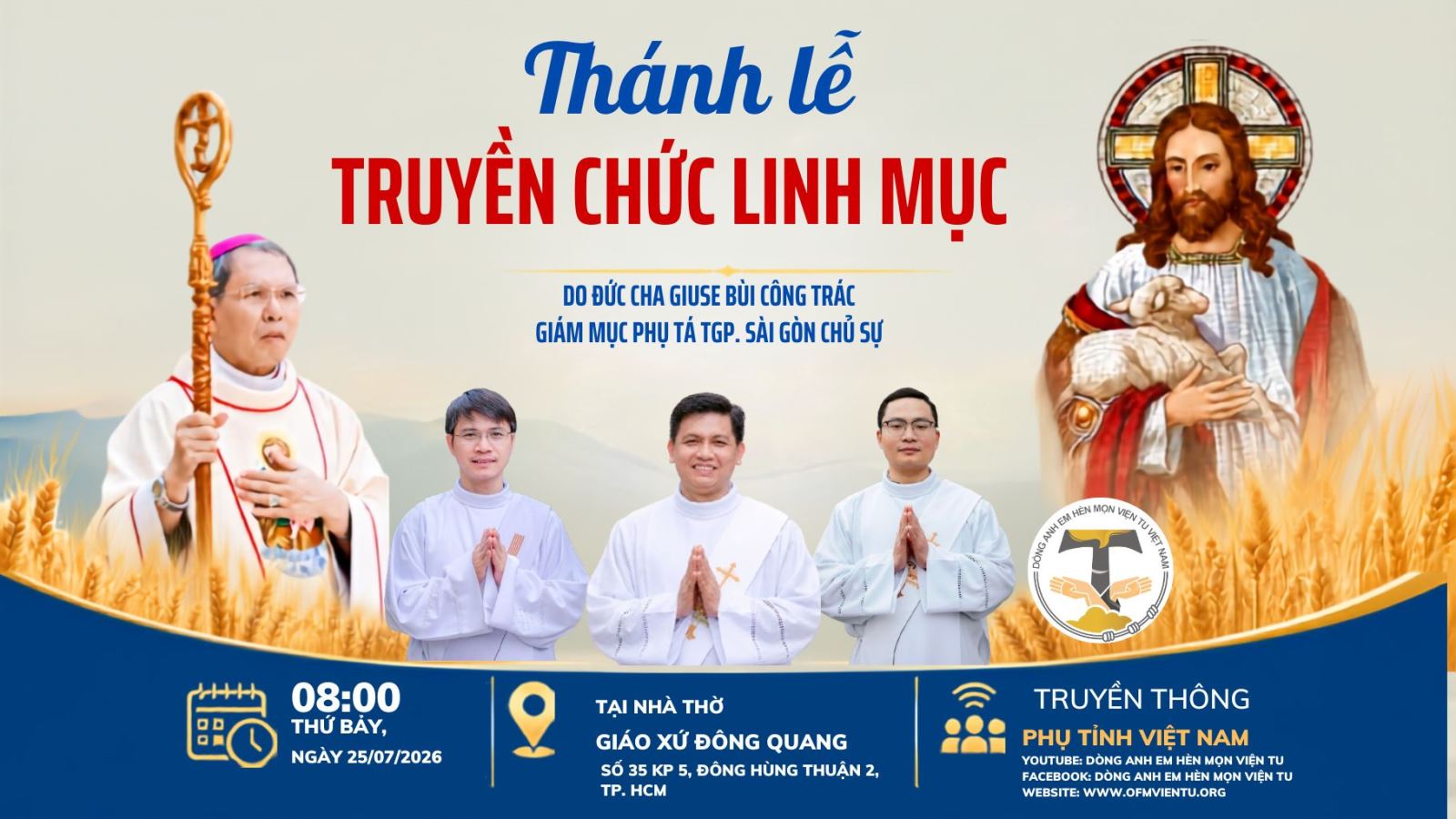GIỚI THIỆU CÁC TIẾN CHỨC LINH MỤC 2026