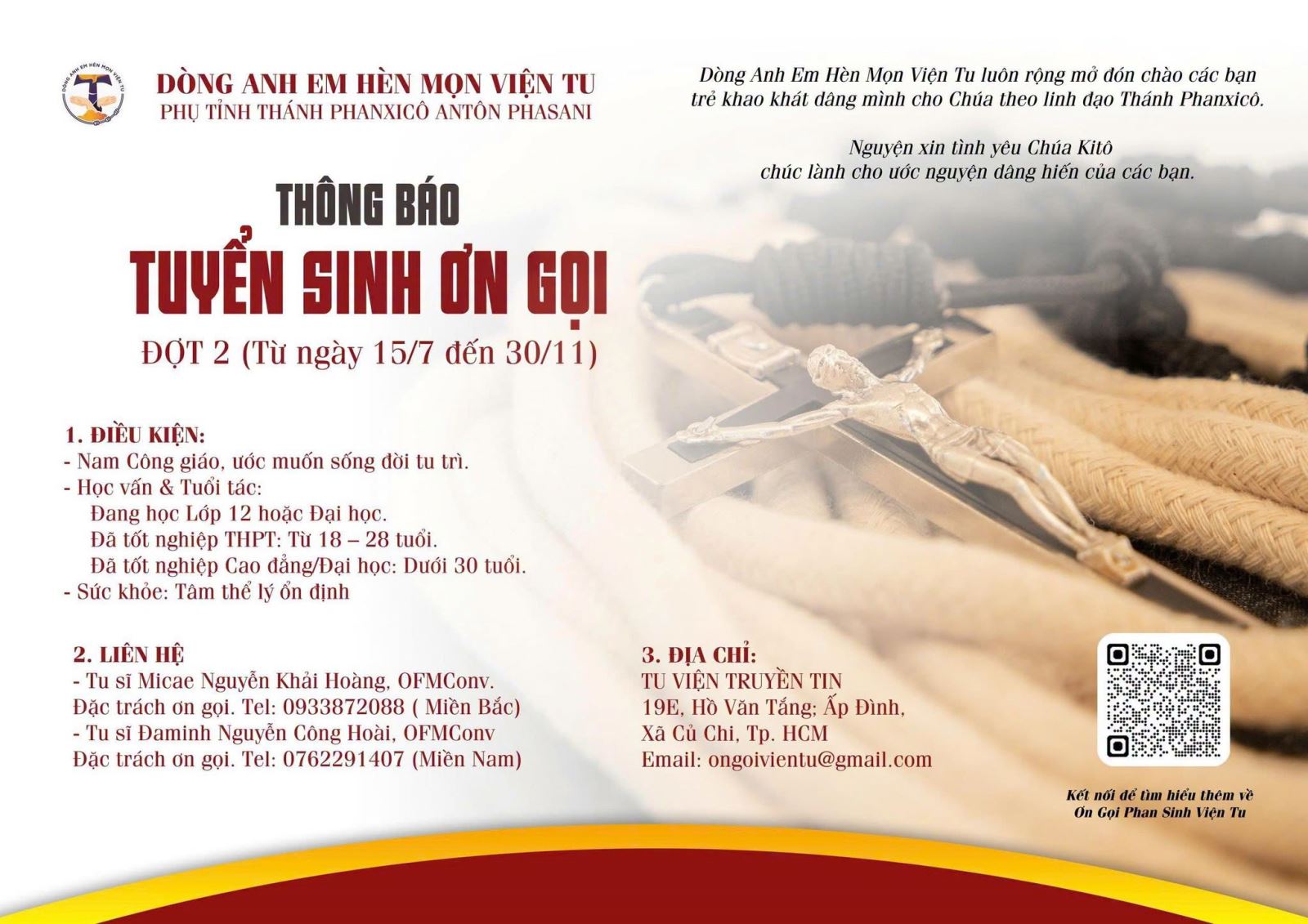TUYỂN SINH ƠN GỌI