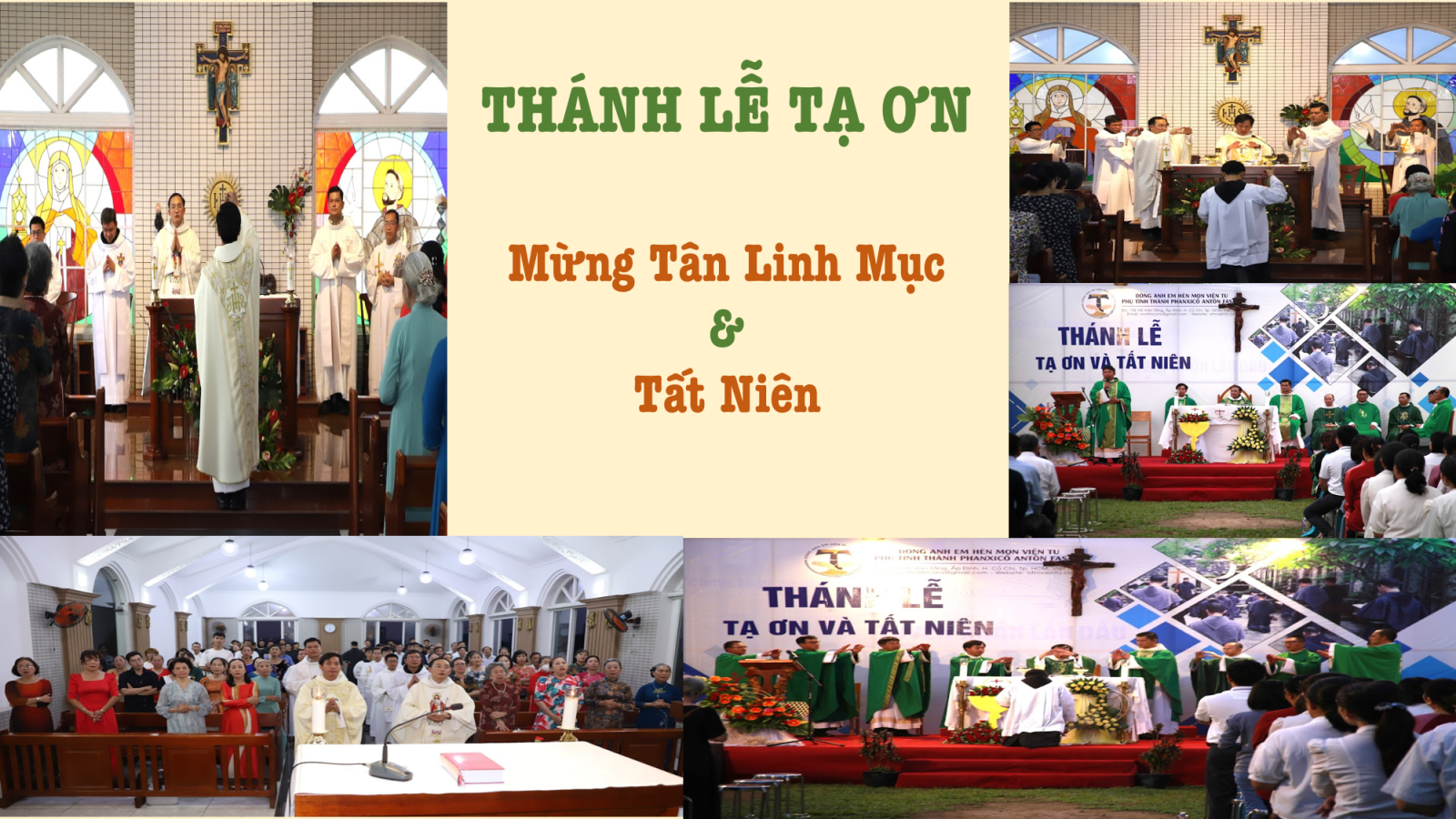 THÁNH LỄ TẠ ƠN MỪNG TÂN LINH MỤC VÀ TẤT NIÊN